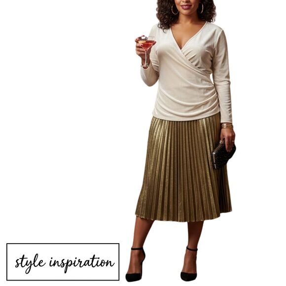 J. Crew Mercantile 2X Women's Faux Wrap Top Ivory Velvet Soft Holiday Party - Picture 10 of 10